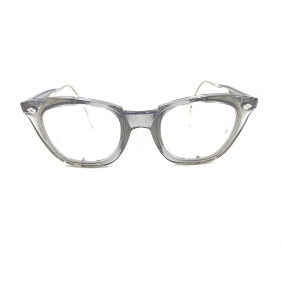 Sellstrom Vintage Smoke Gray Square Side Shileds Eyeglasses Frames 150 Men Women - Picture 6 of 12